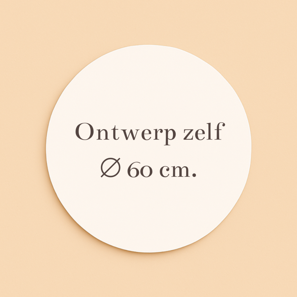 Raamsticker 60 cm. diameter