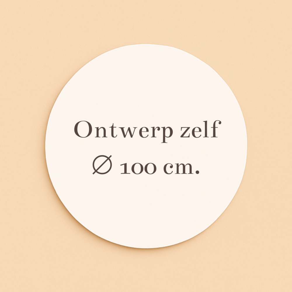 Raamsticker 100 cm. diameter