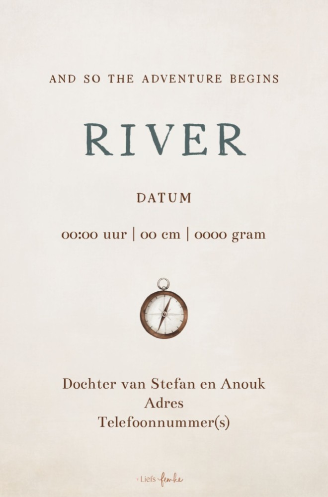 kaart achterzijde