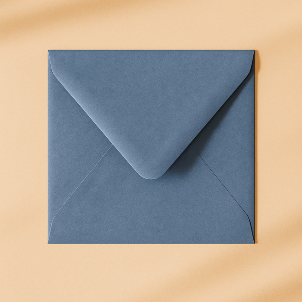 Envelop 14x14 blauwgrijs