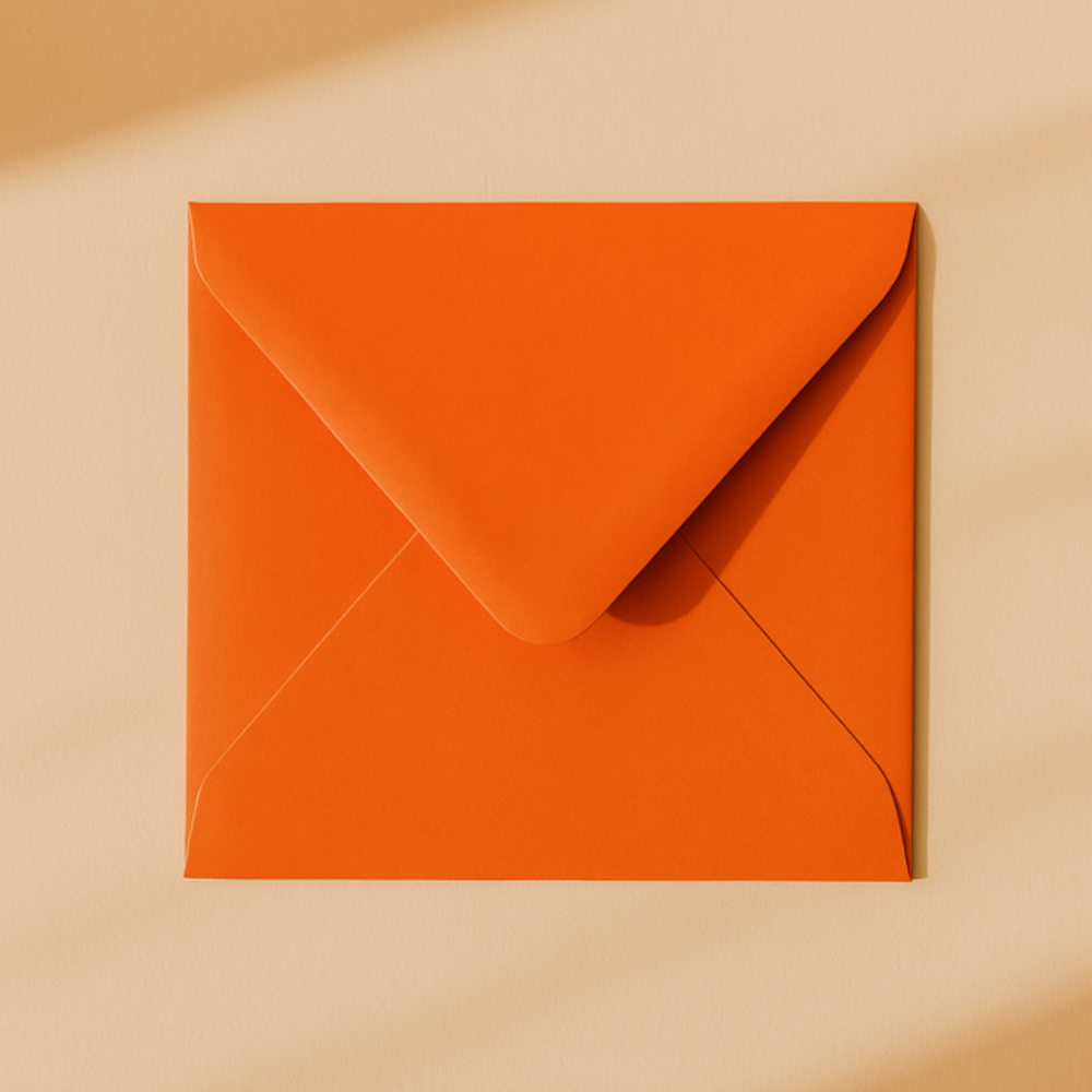 Envelop 14x14 donkeroranje