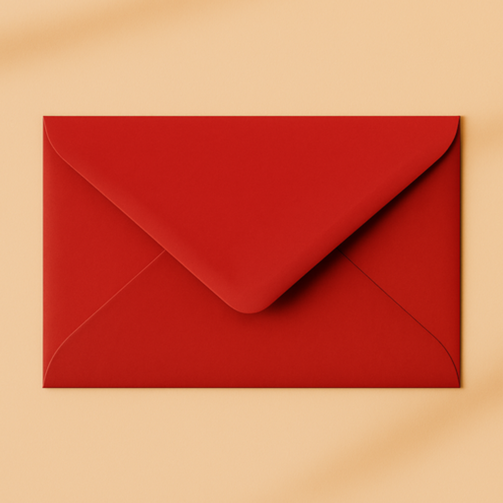 Envelop 12x18 kerstrood