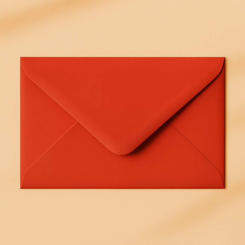 Envelop 12x18 pioenrood