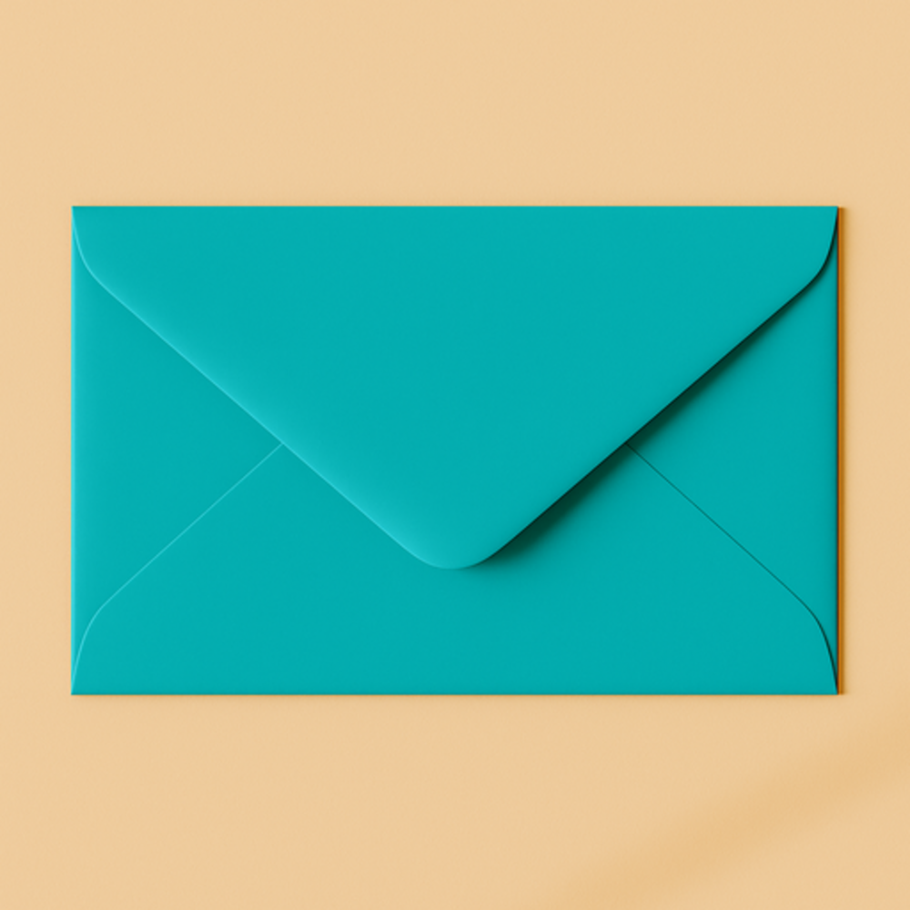 Envelop 12x18 turquoise
