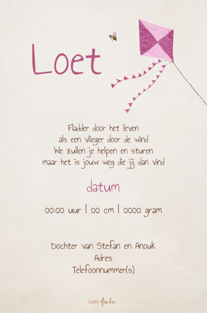 kaart achterzijde