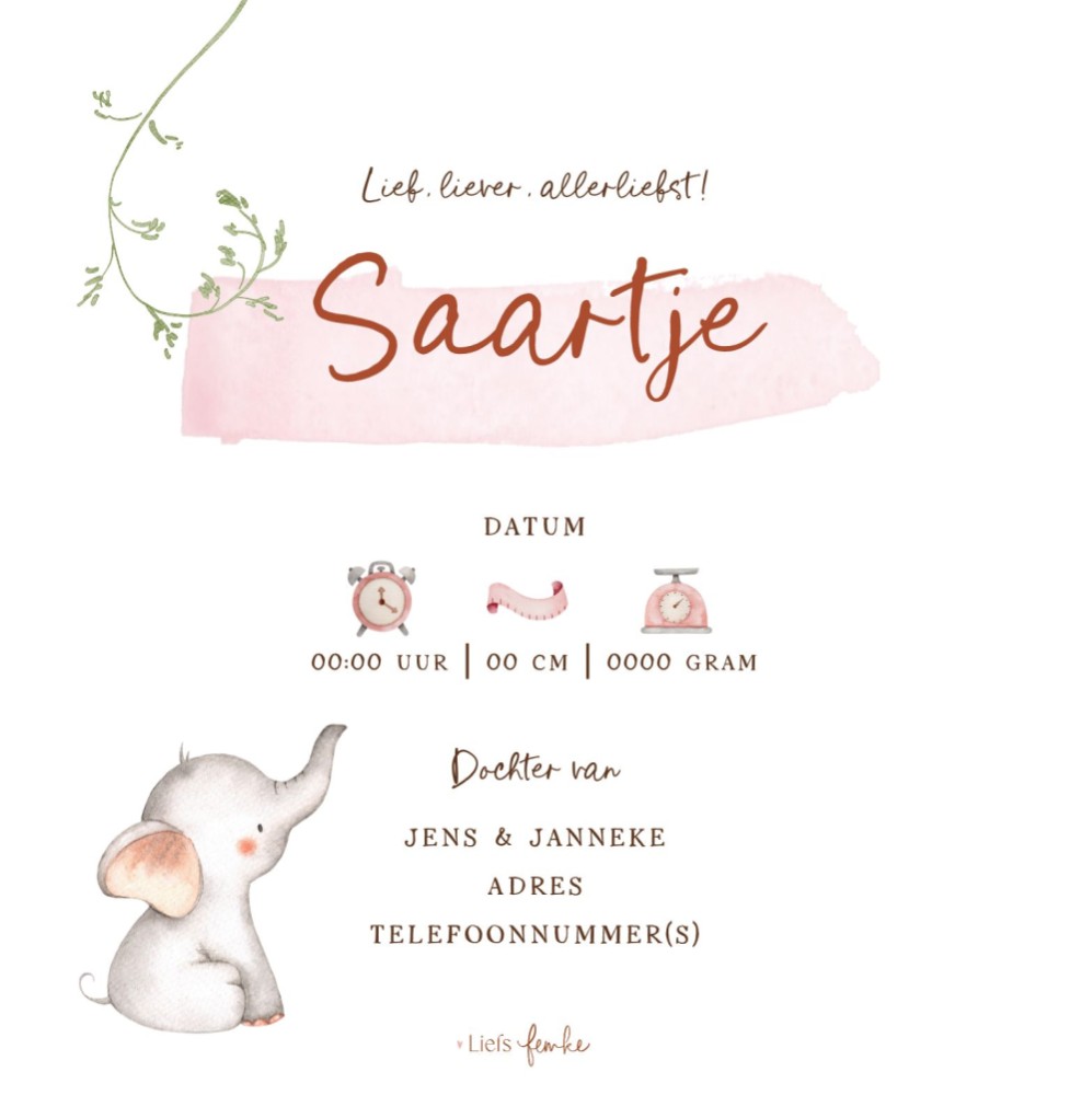 kaart achterzijde