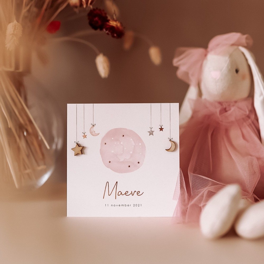 Houten elementje - maantje