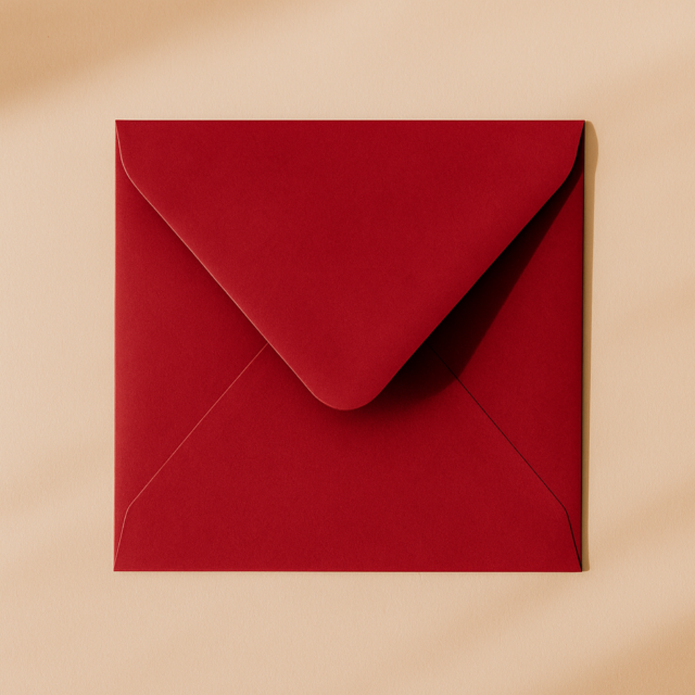 Envelop 14x14 kerstrood