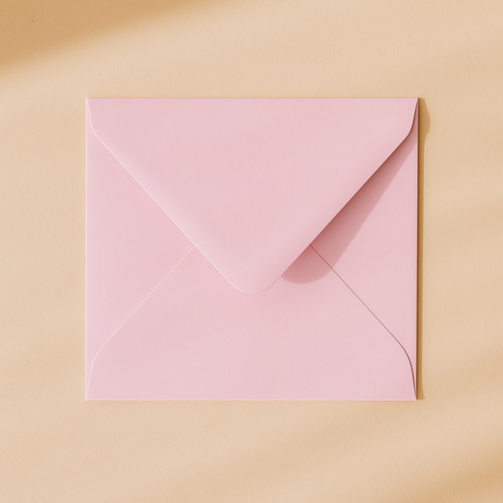 Envelop 14x14 lichtroze