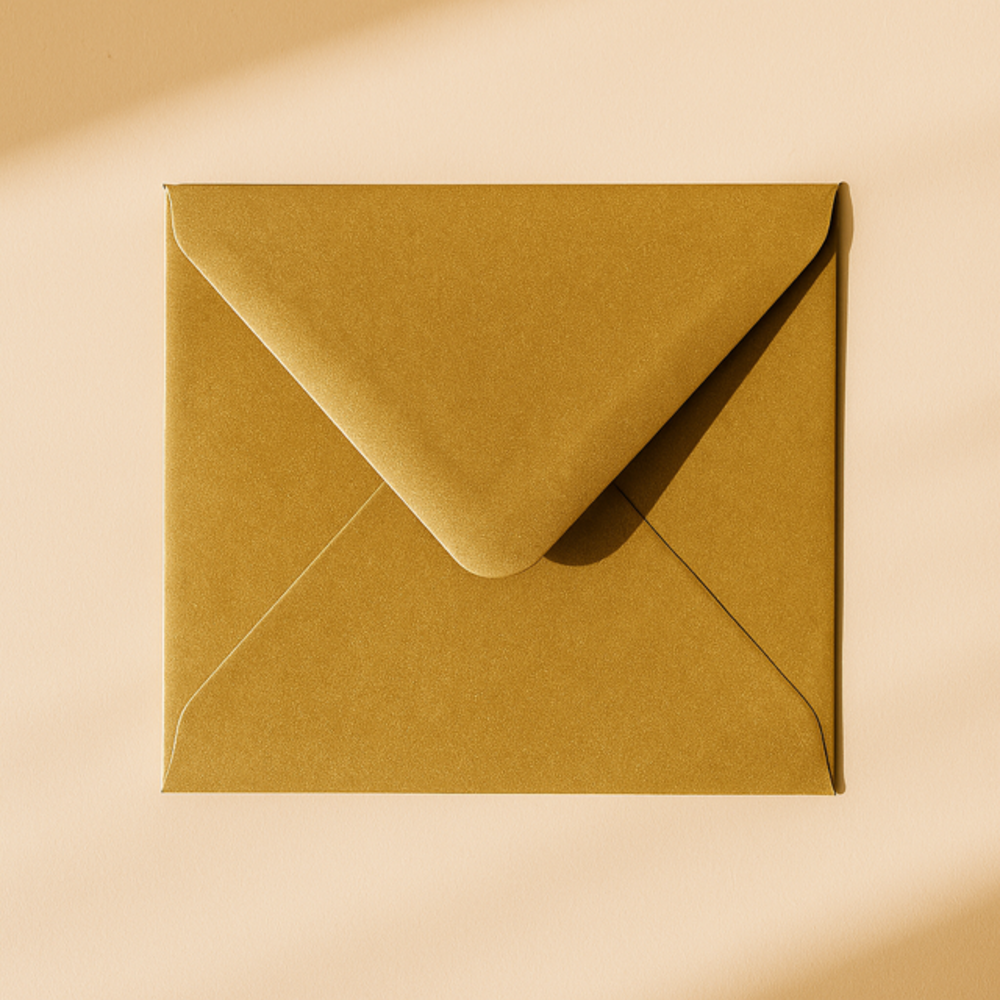 Envelop 14x14 metallic gold