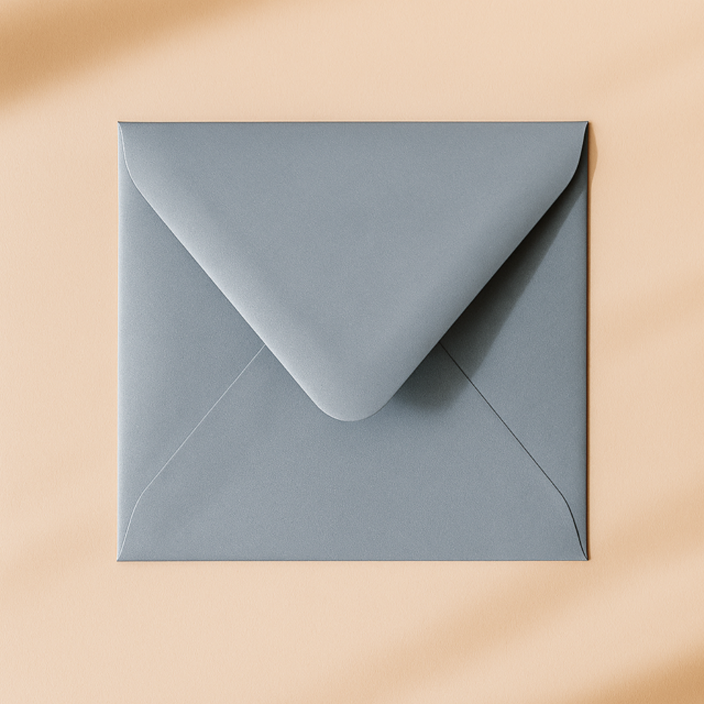 Envelop 14x14 metallic ice blue