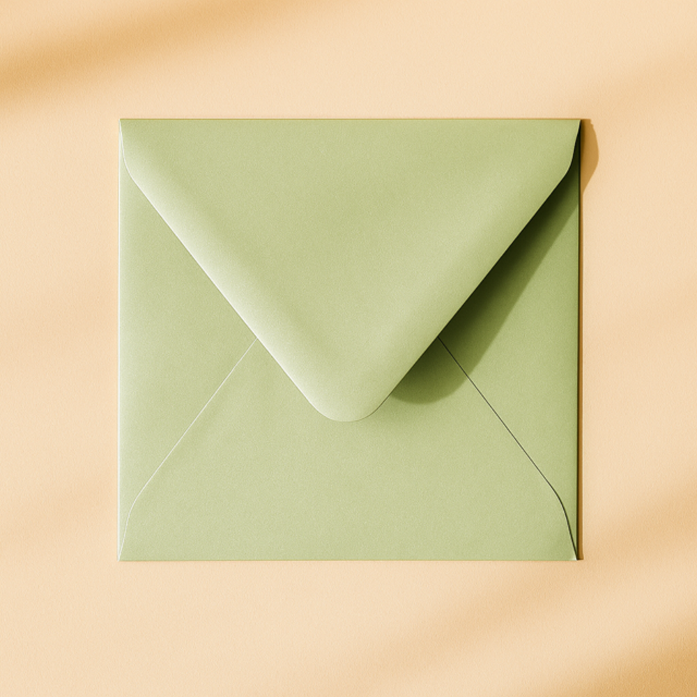 Envelop 14x14 metallic mint