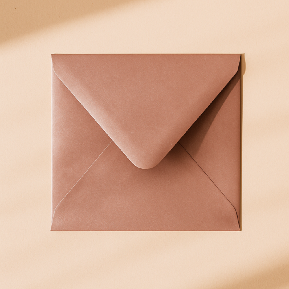 Envelop 14x14 metallic rose