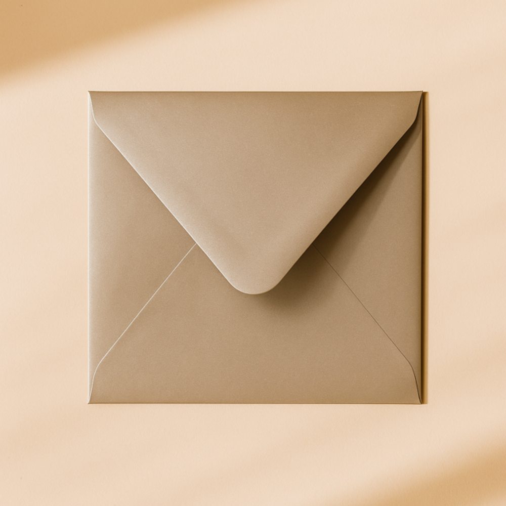 Envelop 14x14 metallic sand