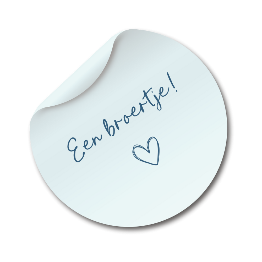 Sluitsticker een broertje