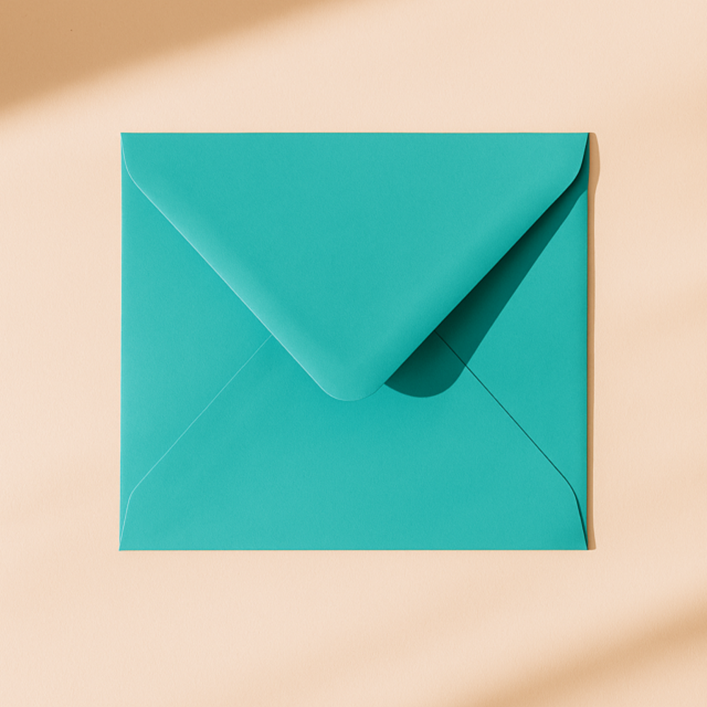 Envelop 14x14 turquoise