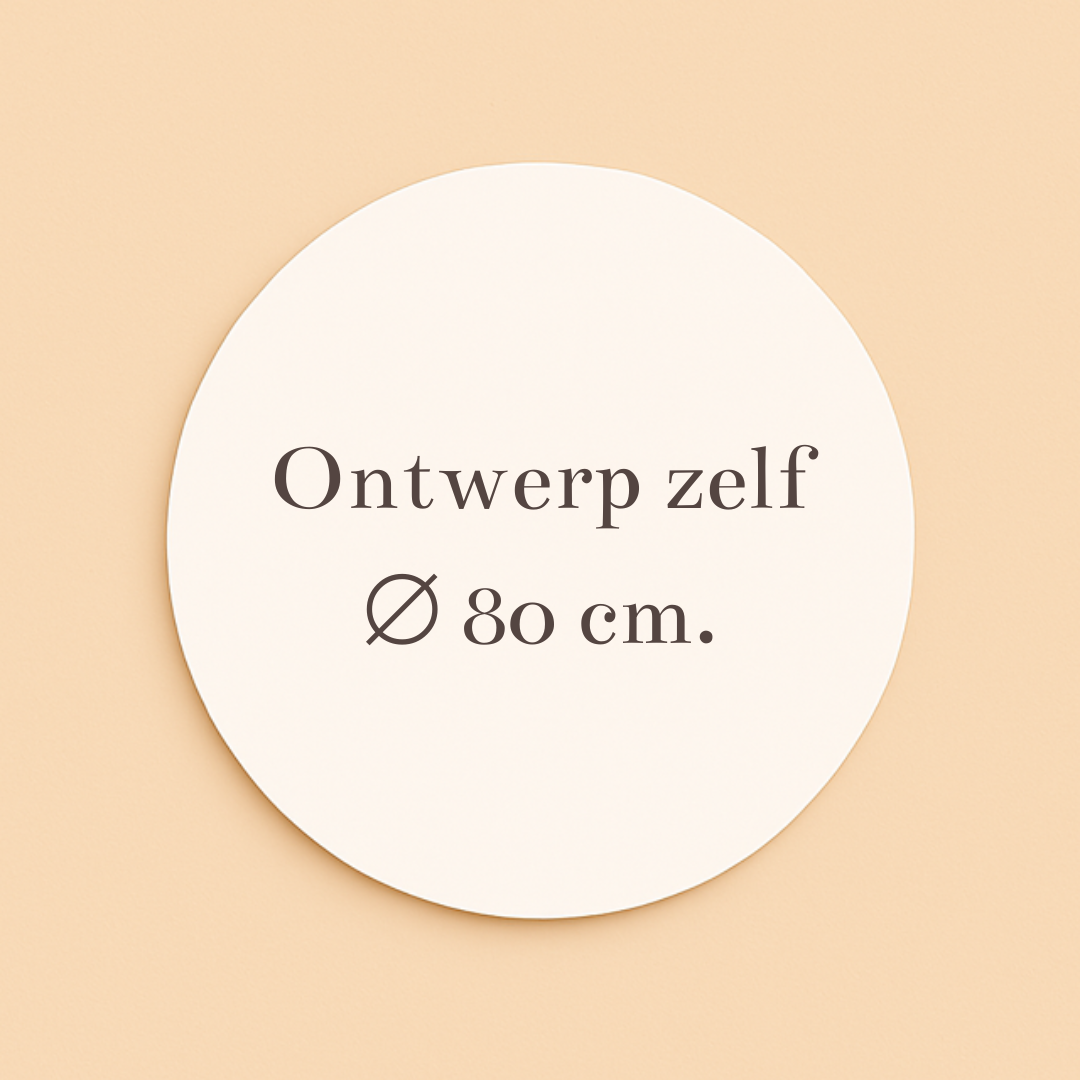 Raamsticker 80 cm. eigen ontwerp