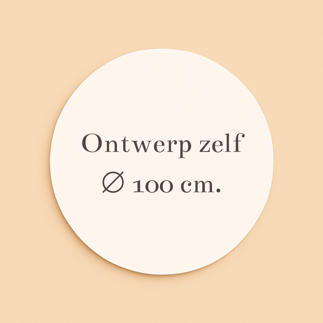 Raamsticker 100 cm. eigen ontwerp